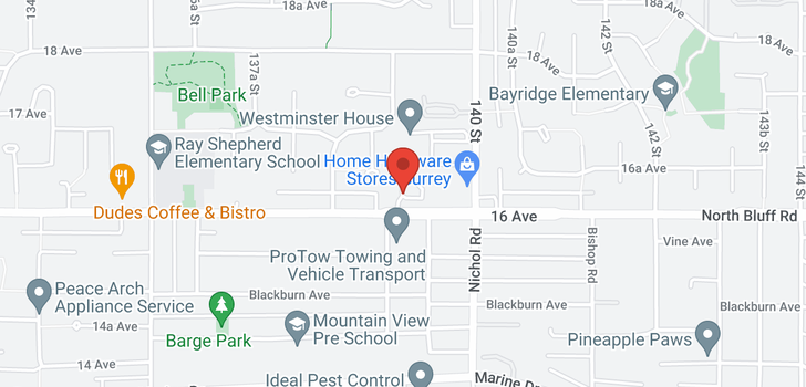 map of 11 13911 16 AVENUE